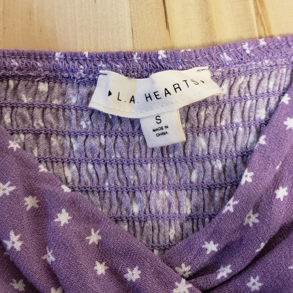 LA HeartsSurplice Bodice Cami Tank Top Sz S - Picture 5 of 6